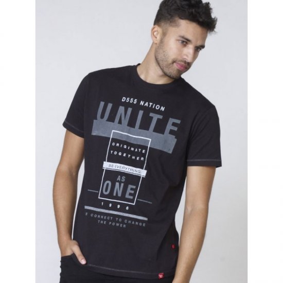 D555 Phillip T-shirt Black - T-krekli - T-krekli - 2XL-14XL