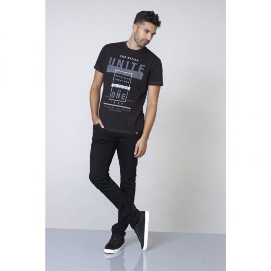 D555 Phillip T-shirt Black - T-krekli - T-krekli - 2XL-14XL