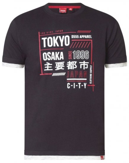 D555 Merlin T-shirt Black - T-krekli - T-krekli - 2XL-14XL