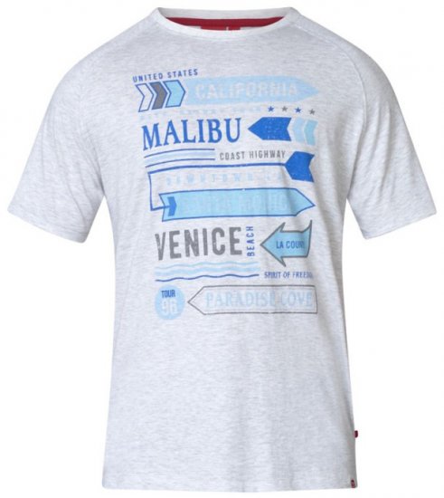 D555 Norris T-shirt Grey - T-krekli - T-krekli - 2XL-14XL