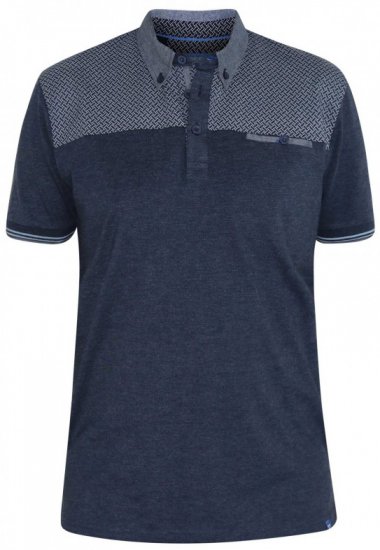 D555 Brent Polo Denim Blue - Polo krekli - Polo krekli - 2XL-8XL