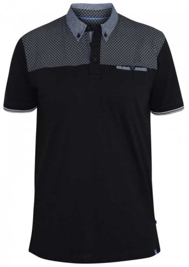 D555 Brent Polo Black - Polo krekli - Polo krekli - 2XL-8XL