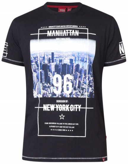 D555 Ethan T-shirt Black - T-krekli - T-krekli - 2XL-14XL