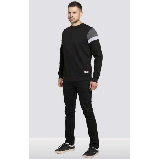 D555 Clermont Sweatshirt Black - Džemperi un džemperi ar kapuci - Džemperi - 2XL-14XL