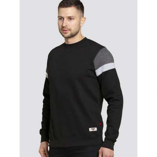 D555 Clermont Sweatshirt Black - Džemperi un džemperi ar kapuci - Džemperi - 2XL-14XL