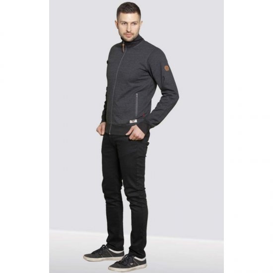 D555 Buxton Full Zip Sweatshirt Black - Džemperi un džemperi ar kapuci - Džemperi - 2XL-14XL