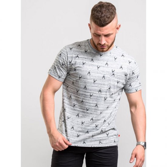 D555 Dario T-shirt Grey - T-krekli - T-krekli - 2XL-14XL