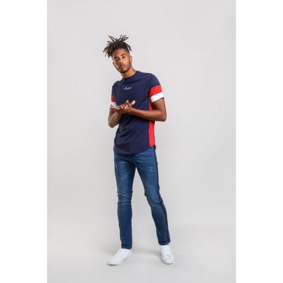 D555 Baker T-shirt Navy - T-krekli - T-krekli - 2XL-14XL