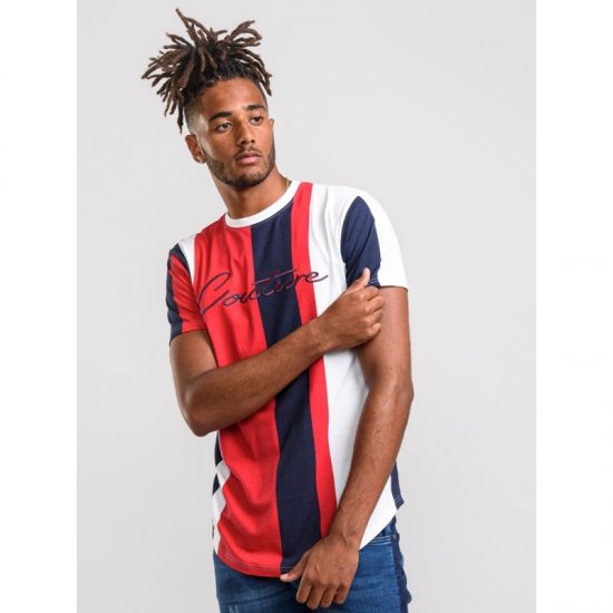 D555 Bancroft T-shirt Red/Navy - T-krekli - T-krekli - 2XL-14XL