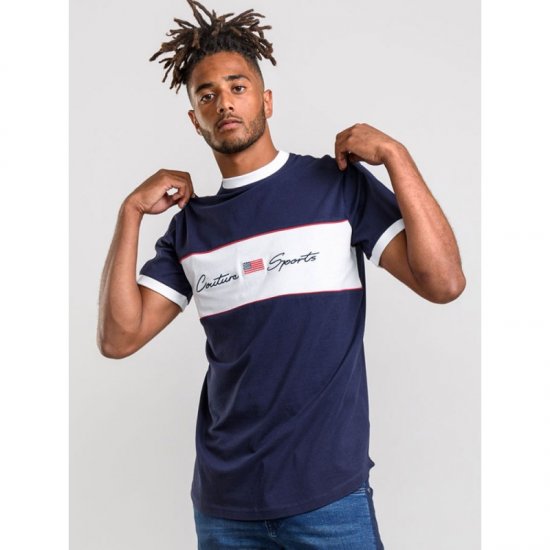 D555 Cullen T-shirt Navy - T-krekli - T-krekli - 2XL-14XL