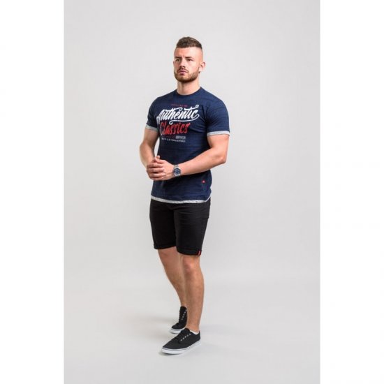 D555 Finn T-shirt Navy - T-krekli - T-krekli - 2XL-14XL