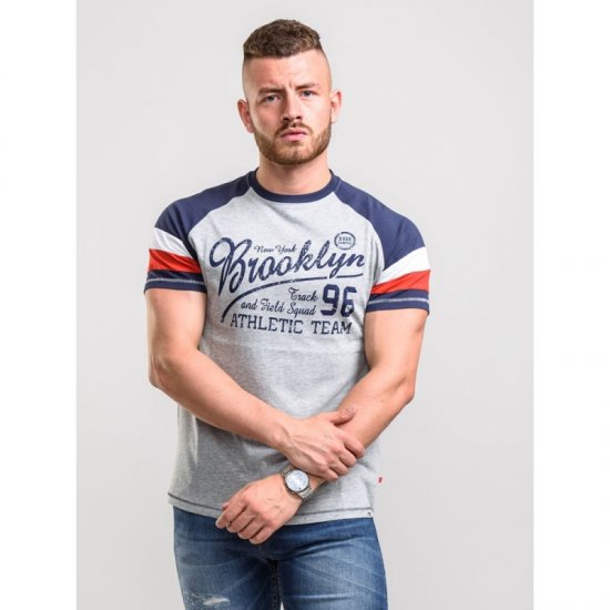 D555 Jones T-shirt Grey - T-krekli - T-krekli - 2XL-14XL