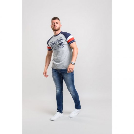 D555 Jones T-shirt Grey - T-krekli - T-krekli - 2XL-14XL
