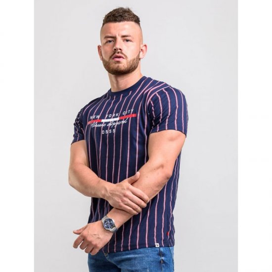 D555 Davis T-shirt Navy - T-krekli - T-krekli - 2XL-14XL