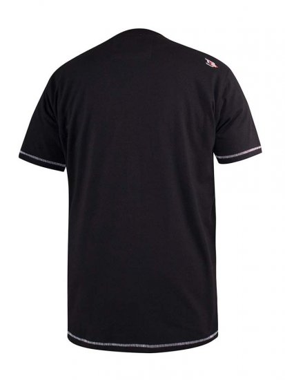 D555 Willoughby NYC Dot Printed T-Shirt Black - T-krekli - T-krekli - 2XL-14XL