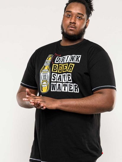 D555 Salford Save Water Drink Beer T-shirt Black - T-krekli - T-krekli - 2XL-14XL