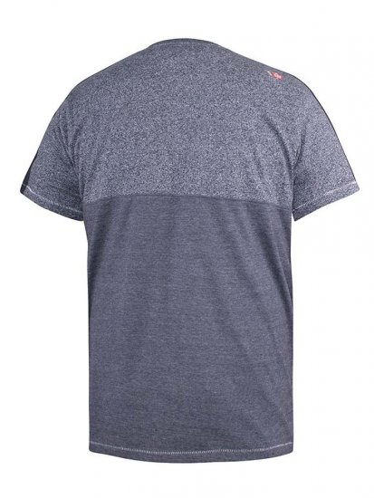 D555 Anson Originals Printed T-shirt Denim Marl - T-krekli - T-krekli - 2XL-14XL