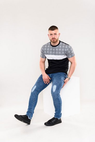 D555 Vista Couture Cut And Sew Curved Hem T-Shirt - T-krekli - T-krekli - 2XL-14XL