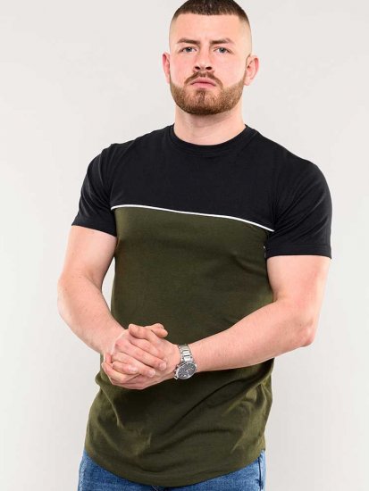 D555 Buckland Couture Cut And Sew Curved Hem T-Shirt - T-krekli - T-krekli - 2XL-14XL