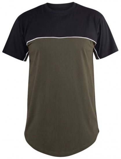 D555 Buckland Couture Cut And Sew Curved Hem T-Shirt - T-krekli - T-krekli - 2XL-14XL