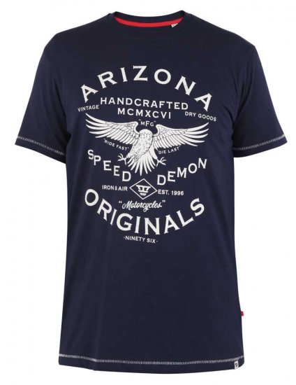 D555 Ashburton Printed T-Shirt - T-krekli - T-krekli - 2XL-14XL