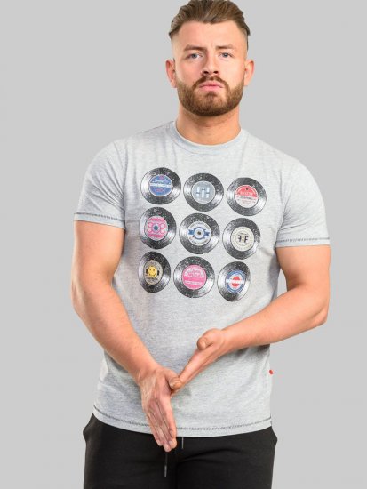 D555 Hexworth Vinyl Records Printed T-Shirt - T-krekli - T-krekli - 2XL-14XL