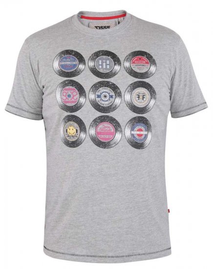 D555 Hexworth Vinyl Records Printed T-Shirt - T-krekli - T-krekli - 2XL-14XL