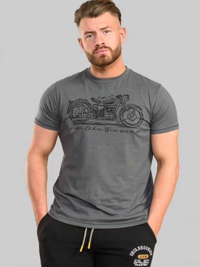 D555 Puxton Motorbike Printed T-Shirt - T-krekli - T-krekli - 2XL-14XL