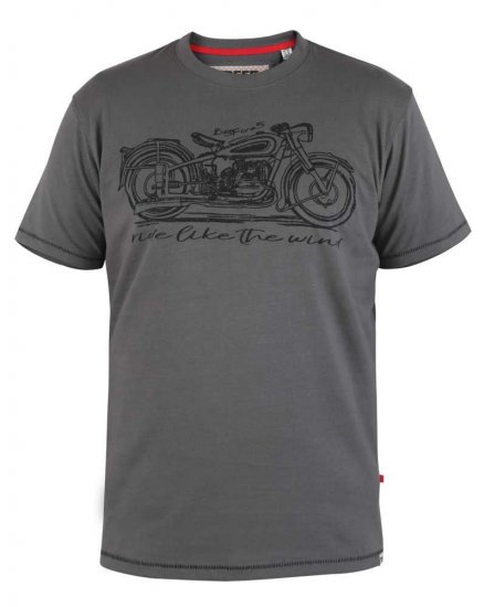 D555 Puxton Motorbike Printed T-Shirt - T-krekli - T-krekli - 2XL-14XL