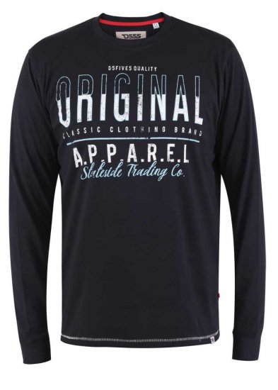 D555 Yeovil Long Sleeve T-Shirt - T-krekli - T-krekli - 2XL-14XL