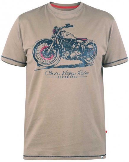 D555 RAMSGATE Printed T-Shirt - T-krekli - T-krekli - 2XL-14XL