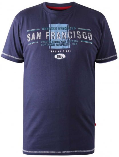 D555 WANSTEAD San Francisco T-Shirt - T-krekli - T-krekli - 2XL-14XL