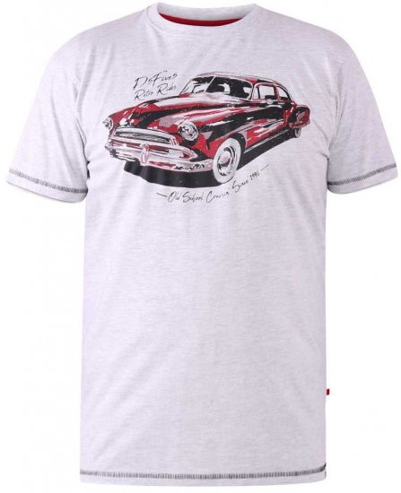 D555 LOUGHTON Old School Car T-Shirt - T-krekli - T-krekli - 2XL-14XL