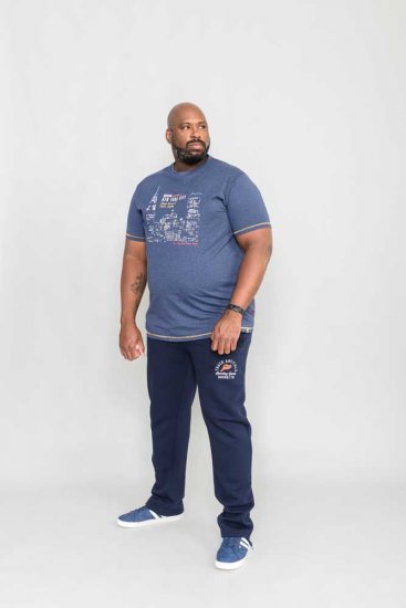 D555 DEBDEN NYC Night Skyline T-Shirt - T-krekli - T-krekli - 2XL-14XL