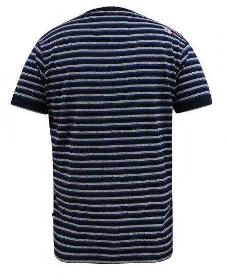 D555 Beamont Jacquard Stripe T-Shirt - T-krekli - T-krekli - 2XL-14XL