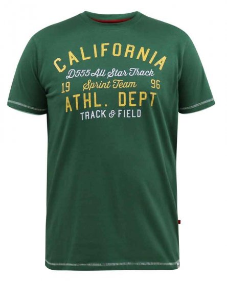 D555 Parnwell California Athletics Printed T-Shirt - T-krekli - T-krekli - 2XL-14XL