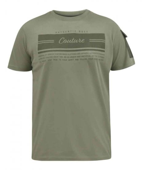 D555 Yarwell Printed T-Shirt With Sleeve Pocket - T-krekli - T-krekli - 2XL-14XL