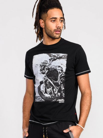 D555 Pinewood Photographic Bike Printed T-Shirt - T-krekli - T-krekli - 2XL-14XL