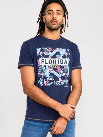D555 Prestwick Florida Floral Printed T-Shirt - T-krekli - T-krekli - 2XL-14XL