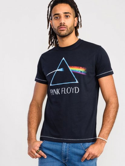 D555 Eclipse Official Pink Floyd Printed Crew Neck T-Shirt - T-krekli - T-krekli - 2XL-14XL