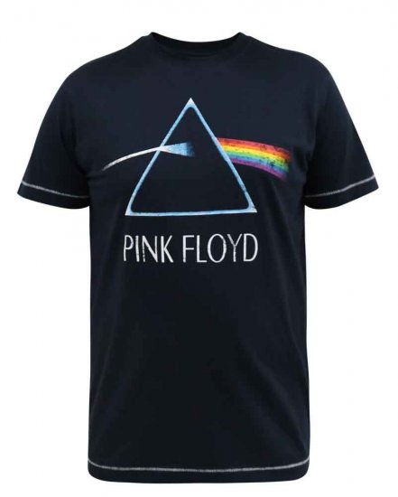 D555 Eclipse Official Pink Floyd Printed Crew Neck T-Shirt - T-krekli - T-krekli - 2XL-14XL