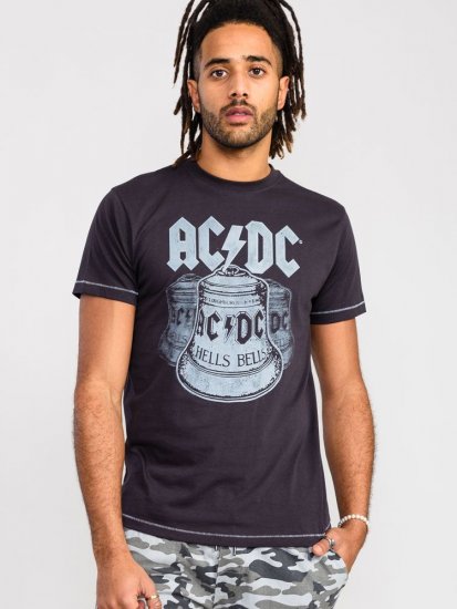 D555 Highway Official AC/DC Hells Bells Printed T- Shirt - T-krekli - T-krekli - 2XL-14XL