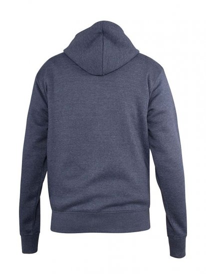 D555 Orchid Chest Printed Zip Through Hoody Denim Blue - Džemperi un džemperi ar kapuci - Džemperi - 2XL-14XL