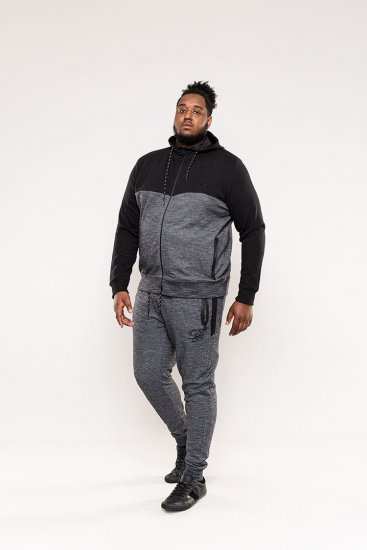 D555 Finnley Couture Hoody With Chest Embroidery Black - Džemperi un džemperi ar kapuci - Džemperi - 2XL-14XL