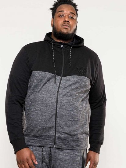 D555 Finnley Couture Hoody With Chest Embroidery Black - Džemperi un džemperi ar kapuci - Džemperi - 2XL-14XL