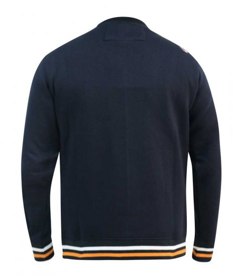 D555 Marlow Printed Crew Neck Sweatshirt Navy - Džemperi un džemperi ar kapuci - Džemperi - 2XL-14XL