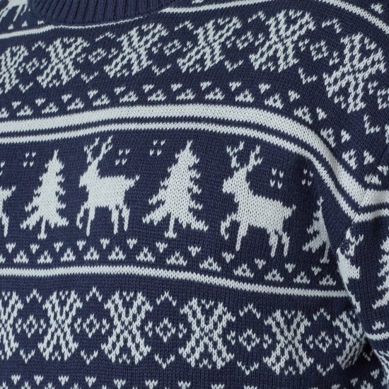 North Latitude 63144 Fjell Reindeer Knit Tumši zila - Džemperi un džemperi ar kapuci - Džemperi - 2XL-14XL