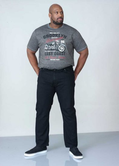 Duke Balfour Relaxed Comfort Fit Stretch Jeans With Elasticated Waist Black - Džinsi un bikses - Džinsi un Bikses - W40-W70