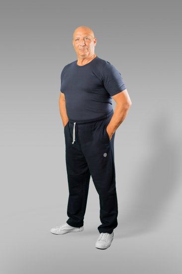 20 Nodi Ponente Long Leg Sports Pants in Combed Fleece Cotton Navy - Sporta bikses un šorti - Sporta bikses un Sporta šorti - 2XL-12XL