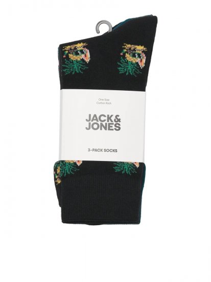 Jack & Jones Pineapple Skulls Zeķes Melns 3-pack - Apakšveļa un peldšorti - Apakšveļa - 2XL-8XL